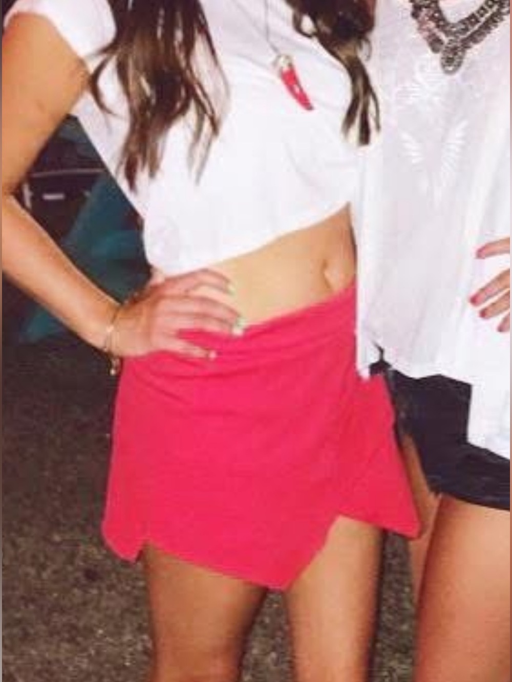 Red Women's Skort Shorts